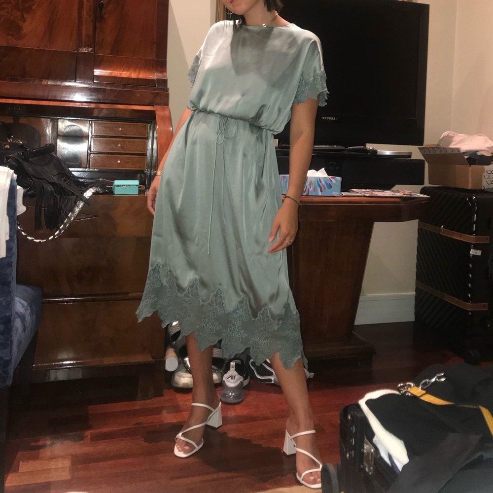 Zara Silk Blue Dress